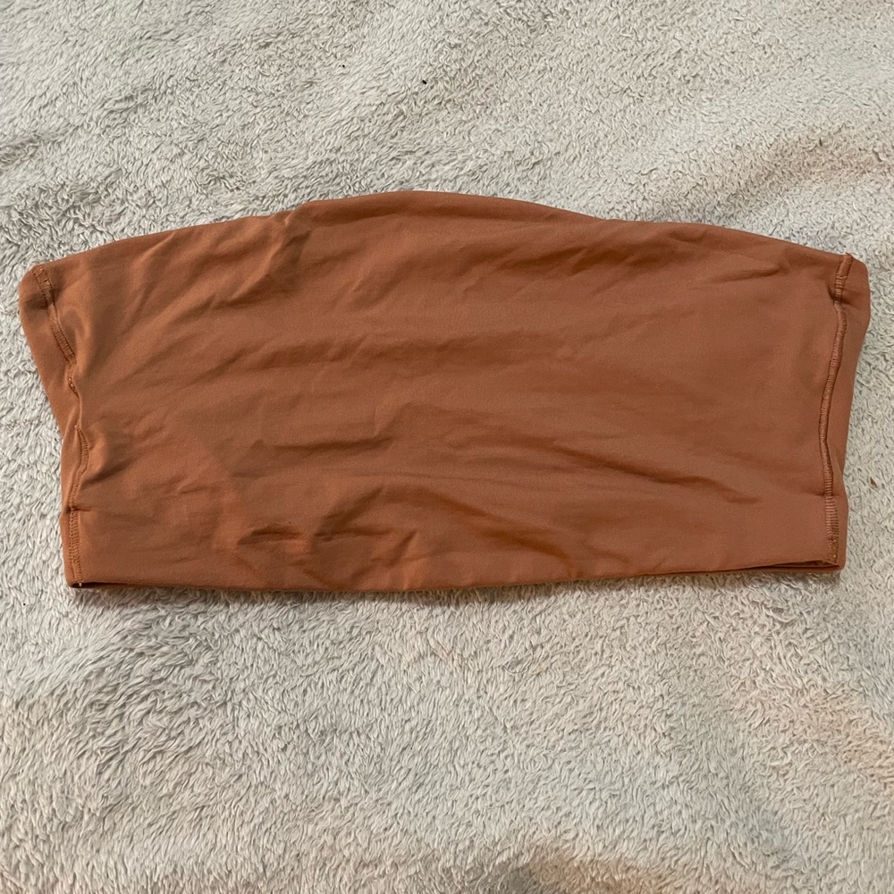 Victoria's Secret Brown Stretchy Bandeau Top S-DD